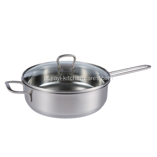 Frigideira antiaderente de aço inoxidável wok